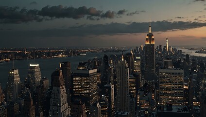 Obraz premium Manhattan skyline in New York City.