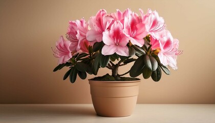 Fototapeta premium View of Plant with flowers on plain background