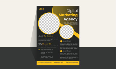 Creative and professional corporate flyer design template