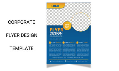 Creative and professional corporate flyer design template