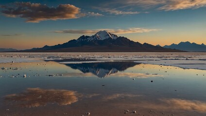 Obraz premium Salar de Uyuni, Bolivia's salt desert.