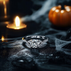 create 1 carat engagement ring with a spooky
