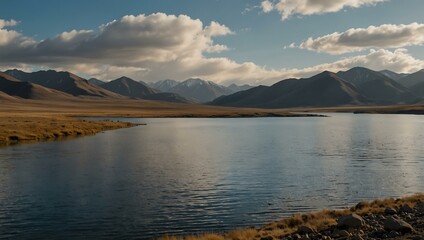 Tolbo Lake in Western Mongolia.