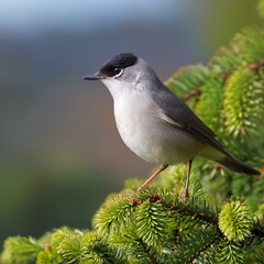 Eurasian blackcap, AI generated
