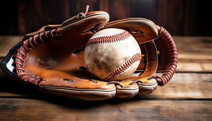 baseball and glove