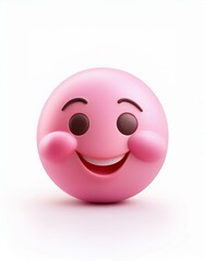 Fototapeta premium Pink Emoji Smiles
