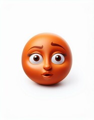 3D emoji with surprised face