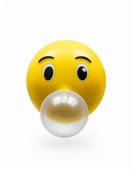 Fototapeta premium Chewing gum emoji