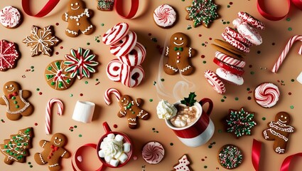 Festive patterns and textures