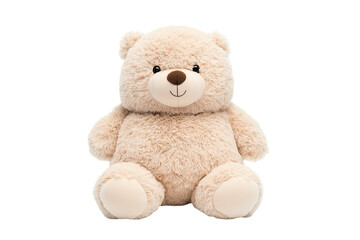 Obraz premium A cute and fluffy teddy bear with a soft texture, perfect for cuddling and as a comforting companion for children and adults alike.