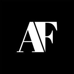 Letter AF logo icon design, af company, af modern, af luxury, af minimalist logo design