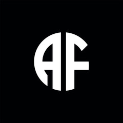 Obraz premium Letter AF logo icon design, af company, af modern, af luxury, af minimalist logo design