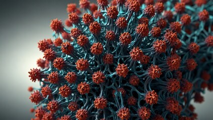 3D rendering of Simian Vacuolating Virus 40 structure.