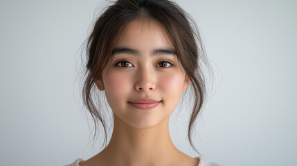 Naklejka premium young woman with a pleasant expression