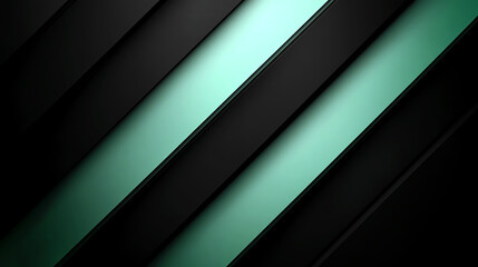 Fototapeta premium Dynamic Interplay of Black and Teal Lines Creates a Futuristic Tech-Inspired Backdrop