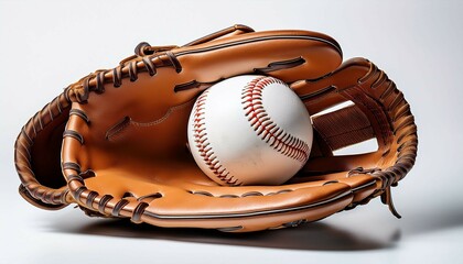 baseball on plain background