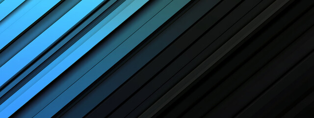 Obraz premium Dynamic Tech-Inspired Gradient Lines Merging Blue and Black for an Engaging Digital Backdrop