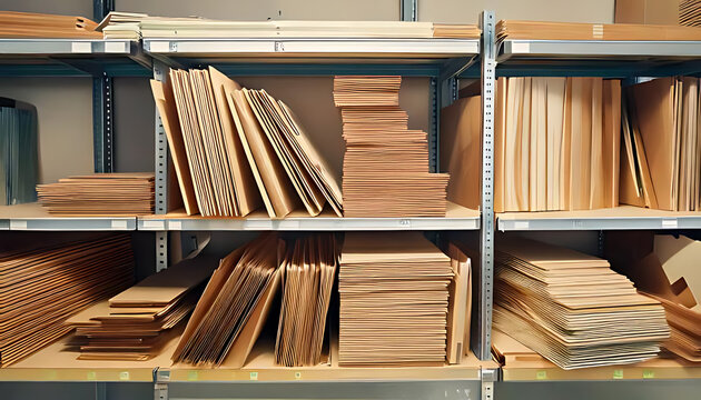 drywall wallboards stacked near hardware supplies shelf local store