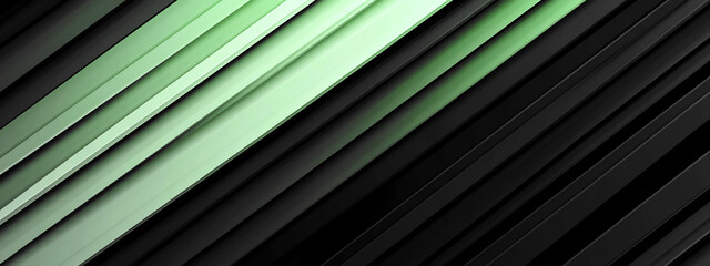 Obraz premium Striking Tech-Inspired Background With Dynamic Gradients and Lines in Shades of Green and Black