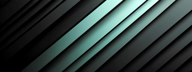 Obraz premium Modern Design: Dynamic Tech-Inspired Gradients With Sleek Black and Turquoise Lines