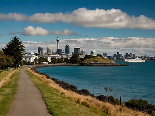 Naklejka premium Another View of Devonport, Auckland, New Zealand