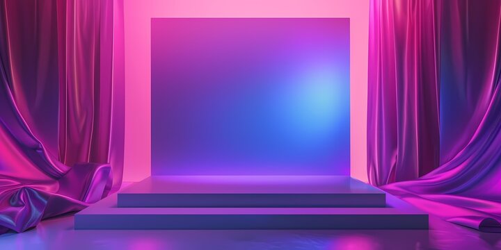 Illuminated Modern Display Space
