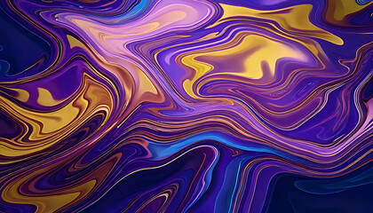 Obraz premium firefly violet liquid effects add textured holographic quality background purple yel