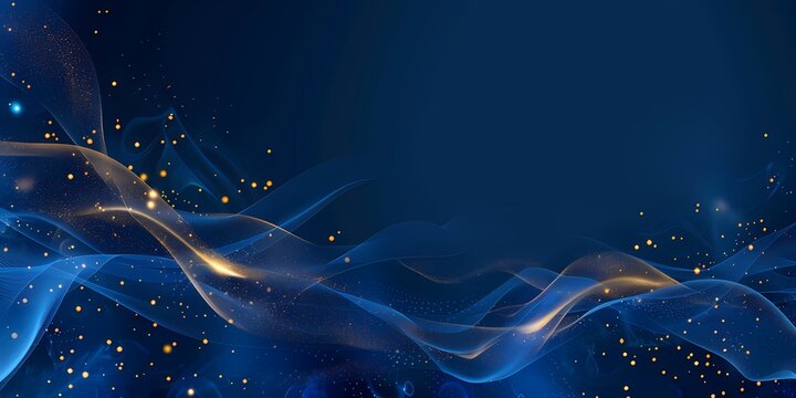 Elegant Blue Wave Abstract Background