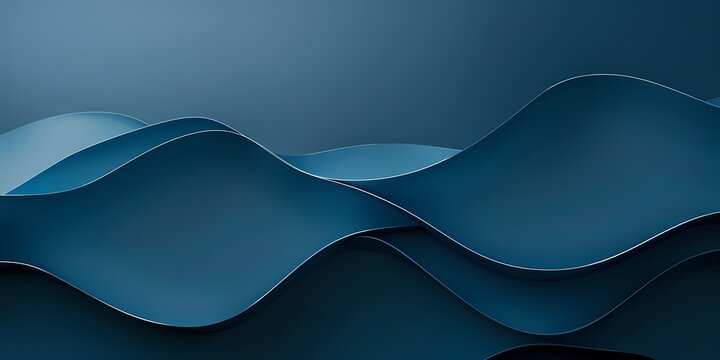 abstract design with flowing blue waves and smooth textures