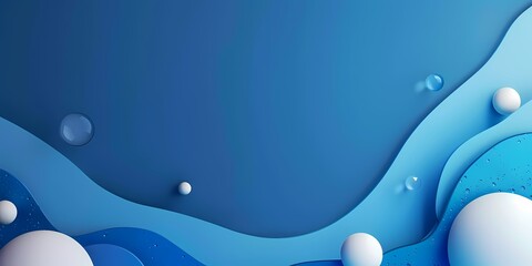 modern abstract elegance in blue