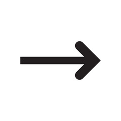 Arrow icon. flat style Arrow symbol. simple Arrow icon on a white background.
