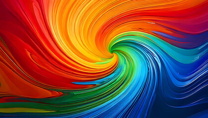 vibrant rainbow colors swirl bright background ideal poster website header