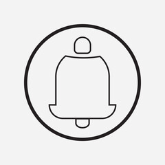 Bell icon. Notification bell icon. vector illustration.