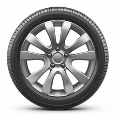 Obraz premium Car wheels icon, tire silhouettes, rim symbol, auto wheels sign, car tyre pictograms, automobile service logo