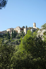 Eze village in the cliff, the French Riviera	