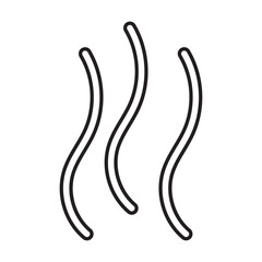 Smoke steam icon. logo, flat style Smoke steam vector illustration.