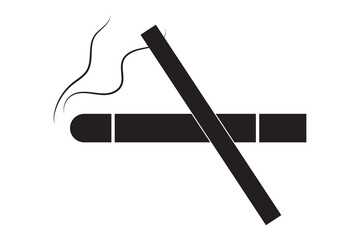 No smoking icon. flat style No smoking vector illustration.