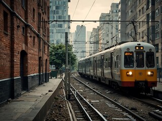 Naklejka premium City railway.