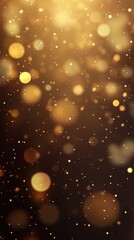 Obraz premium Abstract golden bokeh background with shimmering particles