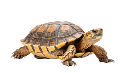 Obraz premium A close-up of a turtle showcasing its distinctive shell and feat