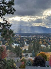 Fall landscape in North Idaho