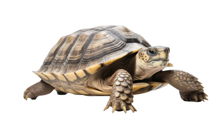Obraz premium A detailed image of a tortoise showcasing its shell and features