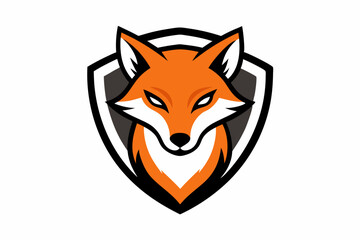 Fox head mascot vector logo design illustration.