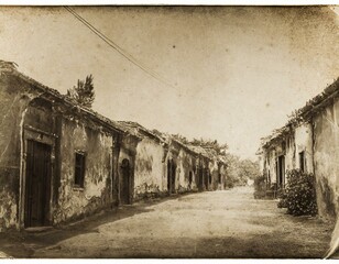 Fototapeta premium old vintage sepia travel photo