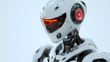 Fototapeta premium Futuristic robot in Robotic Warriors. Illustration