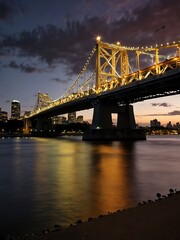 Naklejka premium Dusk at Story Bridge, Brisbane, Queensland