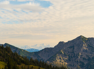 Obraz premium Blick in Alpenlandschaft von Rotwand 