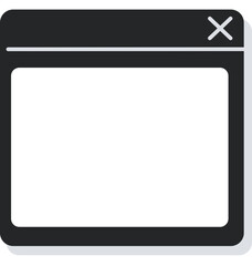 Web Layout & Interface Design Elements: Browser and Screen Icons
