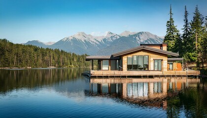 Fototapeta premium Beautiful House for living with nature landscapes and beauty