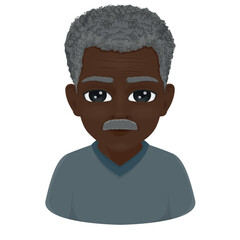 portrait of african old man